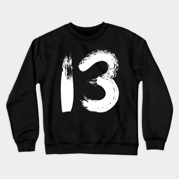 Number 13 Crewneck Sweatshirt by Erena Samohai